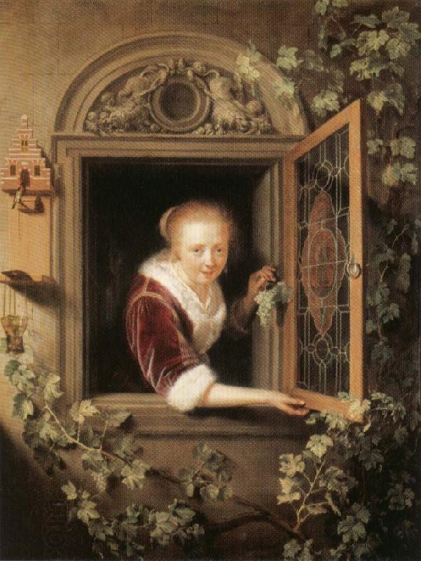 Gerrit Dou Girl at the Window China oil painting art